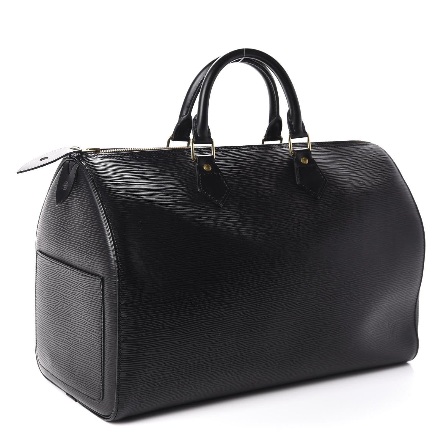 Louis Vuitton Epi Speedy 40 Black 2 of 8