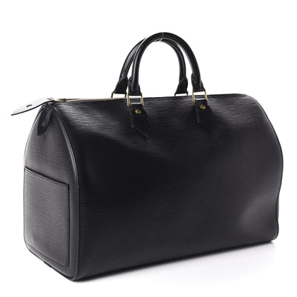 Louis Vuitton Epi Speedy 40 Black 2 of 8