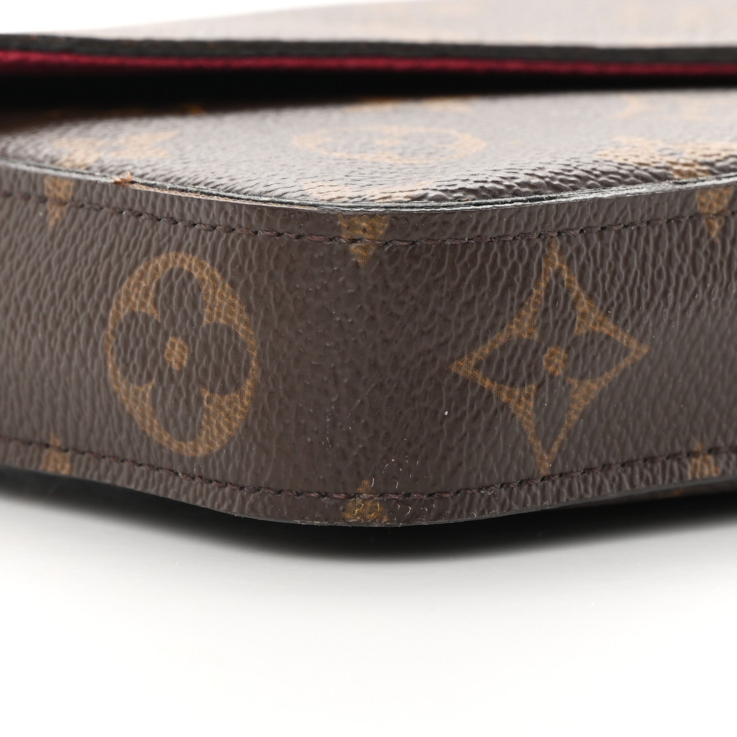 Louis Vuitton Monogram Pochette Felicie Chain Wallet Fuchsia 11 of 19