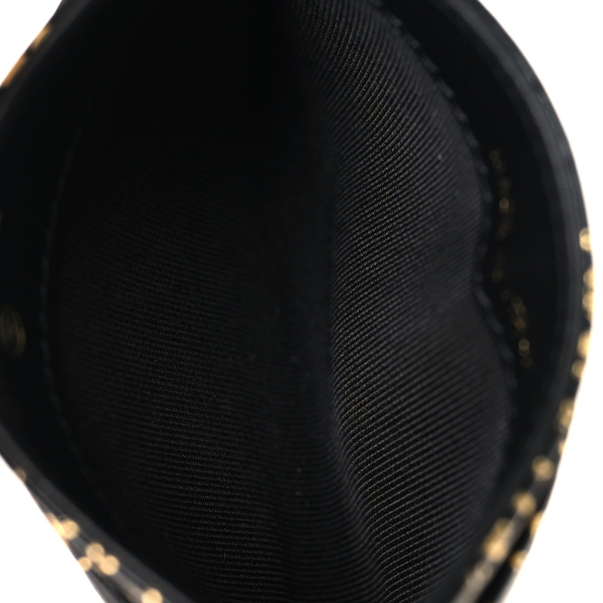 Chanel Calfskin Crocodile Embossed Graffiti 2.55 Cocodile Reissue Card Holder Black Gold 5 of 9