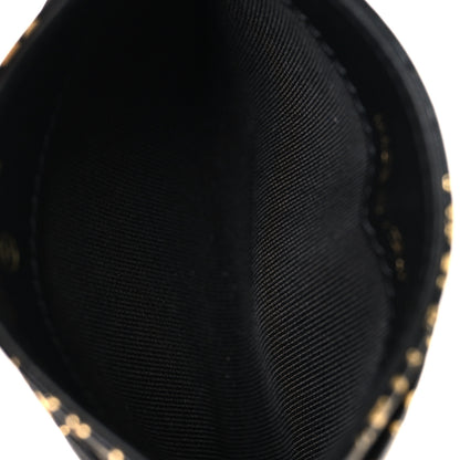 Chanel Calfskin Crocodile Embossed Graffiti 2.55 Cocodile Reissue Card Holder Black Gold 5 of 9