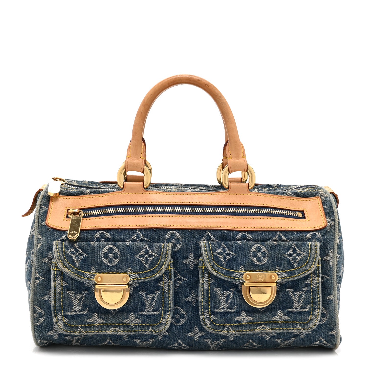 Louis Vuitton Monogram Denim Neo Speedy Blue 1 of 10
