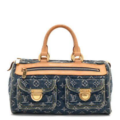 Louis Vuitton Monogram Denim Neo Speedy Blue 1 of 10