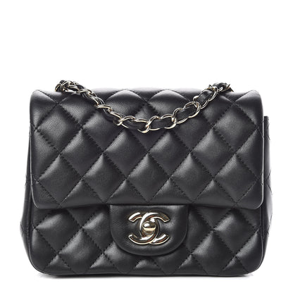 Chanel Lambskin Quilted Mini Square Flap Black 1 of 10