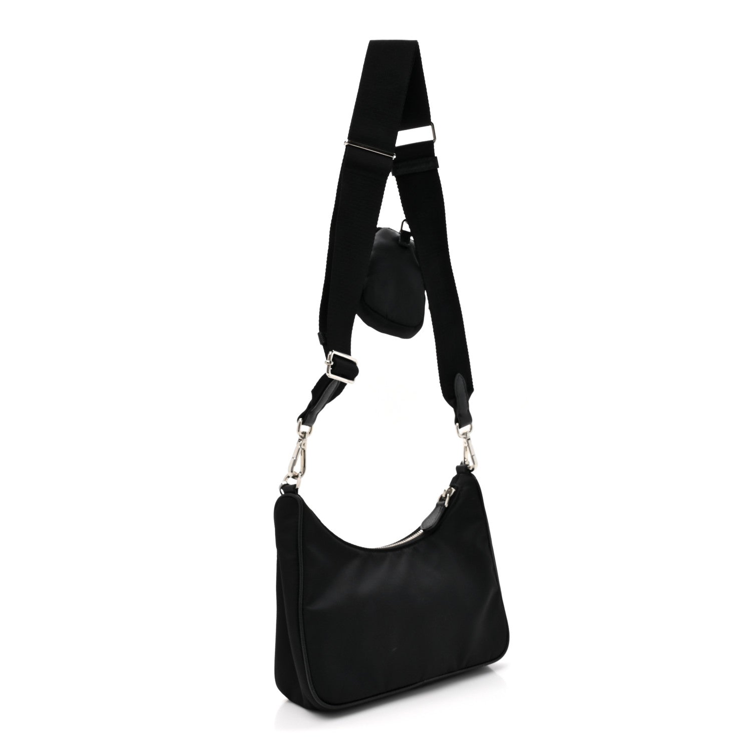 Prada Nylon Re-Edition 2005 Shoulder Bag Black 3 of 12