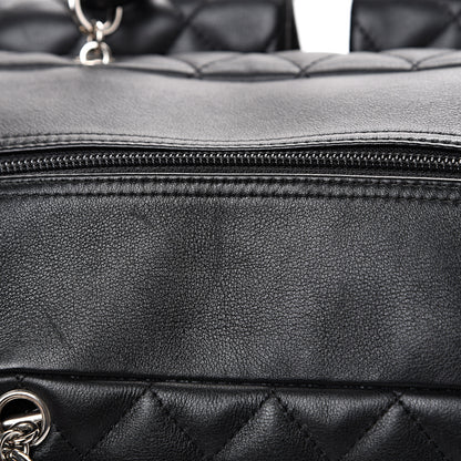 Chanel Calfskin Quilted Large Cambon Multipocket Reporter Black White 15 of 15