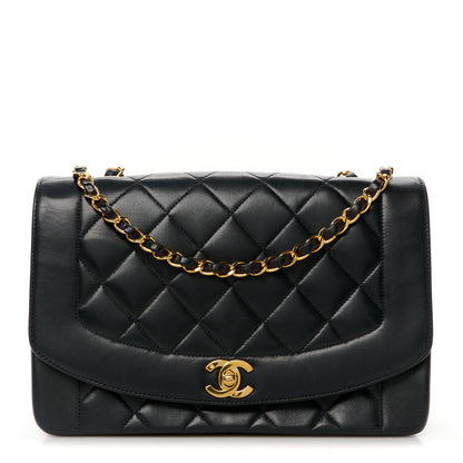 Chanel Lambskin Quilted Medium Single Flap Black 2 of 23