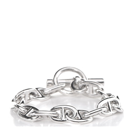 Hermes Sterling Silver Chaine d'Ancre Bracelet TGM 15 1 of 3