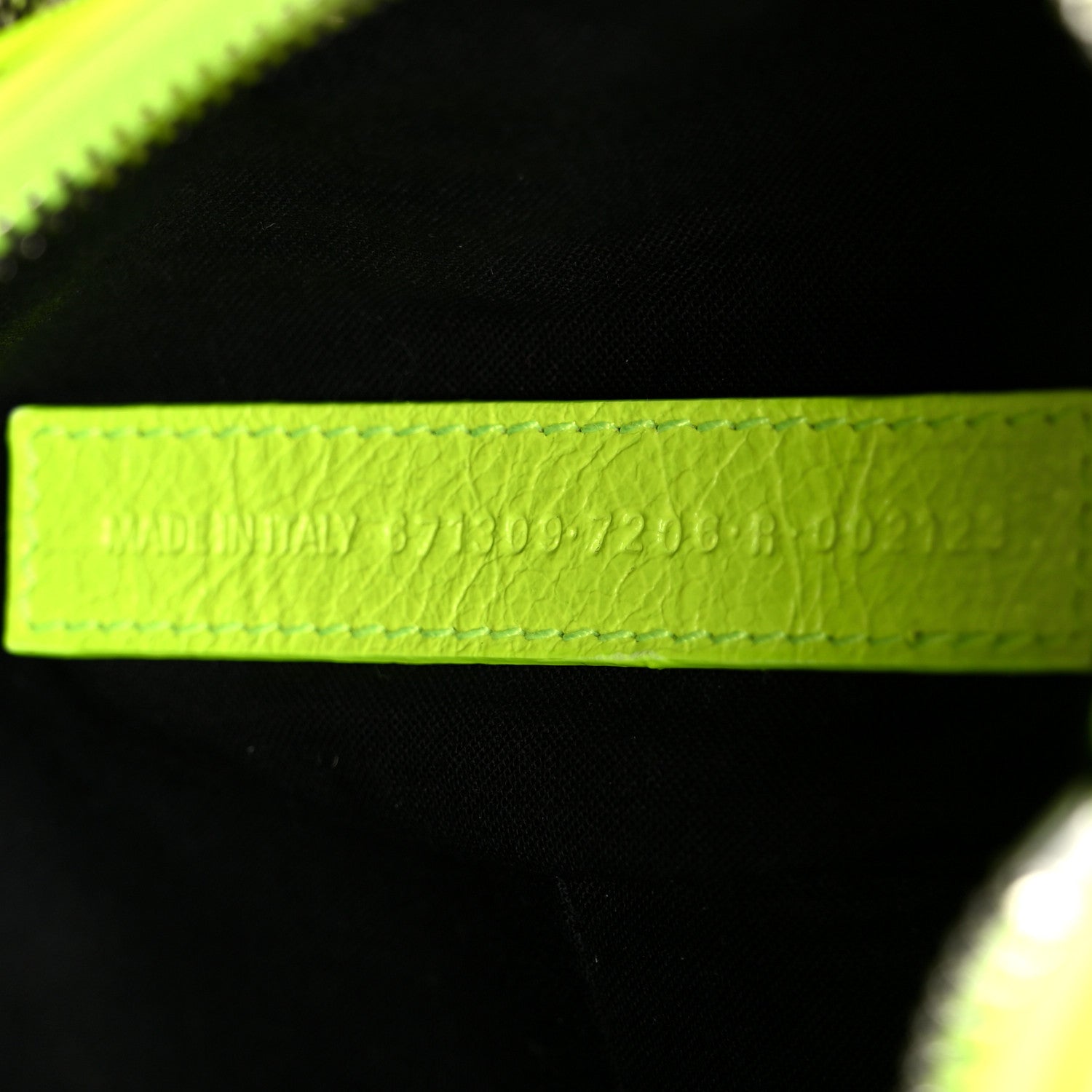 Balenciaga Agneau Arena Le Cagole Shoulder Bag XS Fluo Yellow 8 of 11