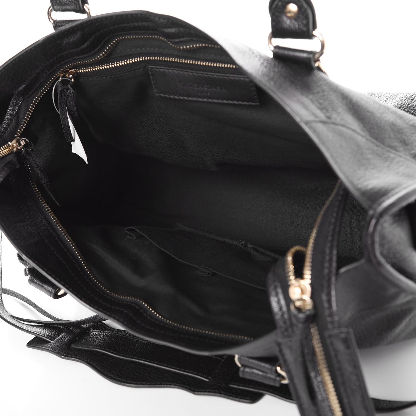 Chevre Gold Metallic Edge Hardware City Black