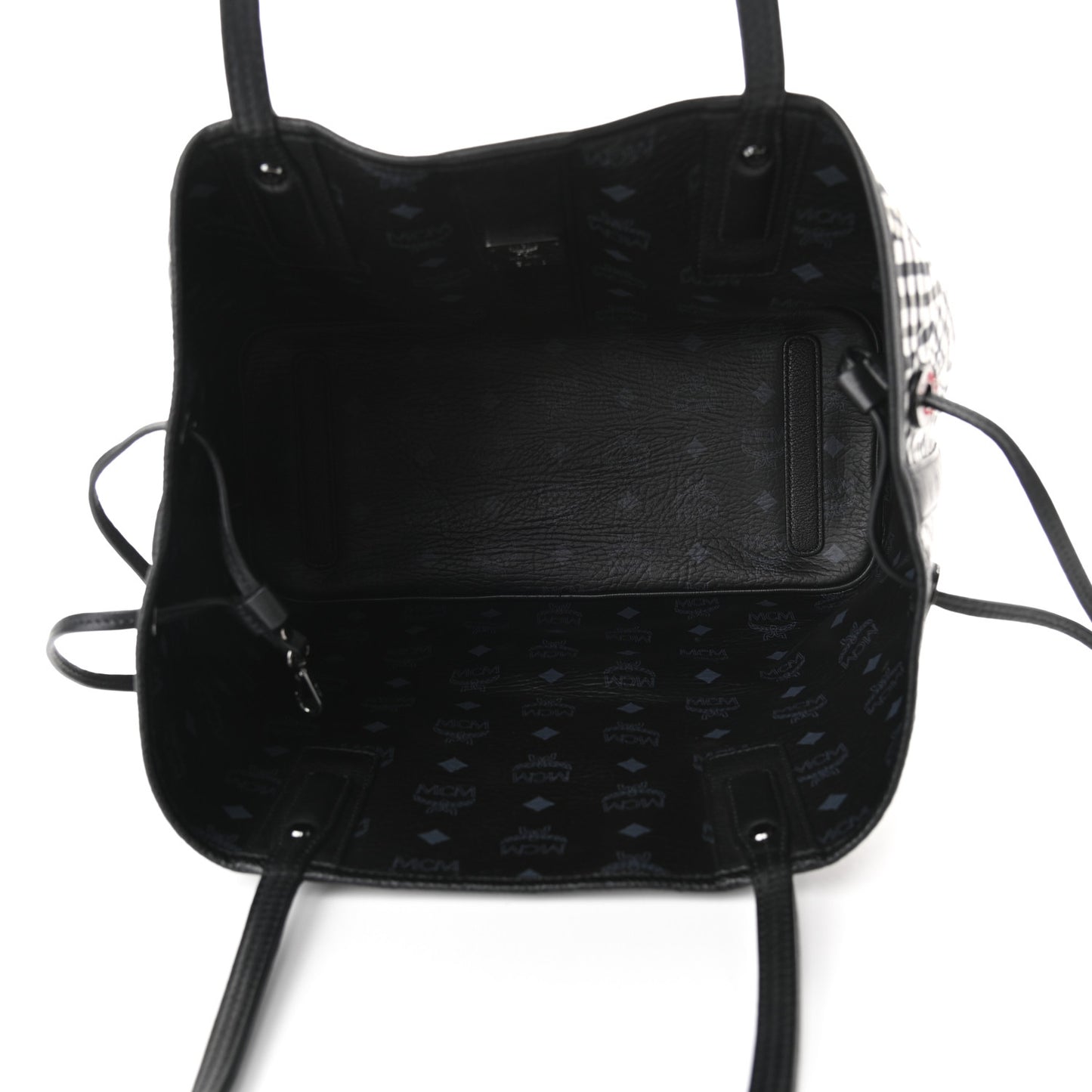 Visetos Medium Liz Reversible Shopper Tote Black
