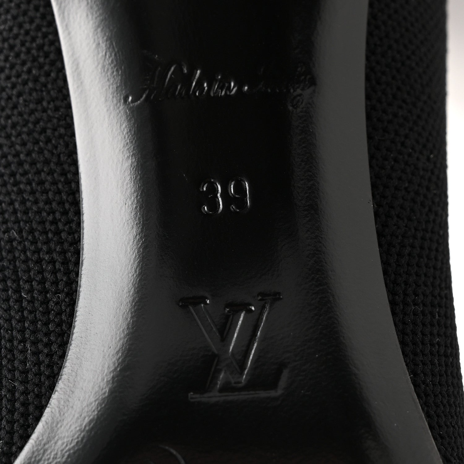 Louis Vuitton Monogram Stretch Fabric Silhouette Ankle Boots 39 Black 7 of 8