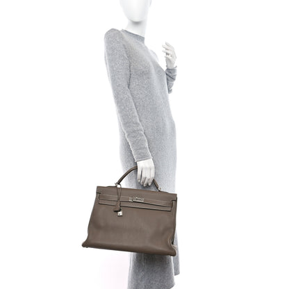 Hermes Togo Kelly Retourne 40 Etoupe 2 of 15