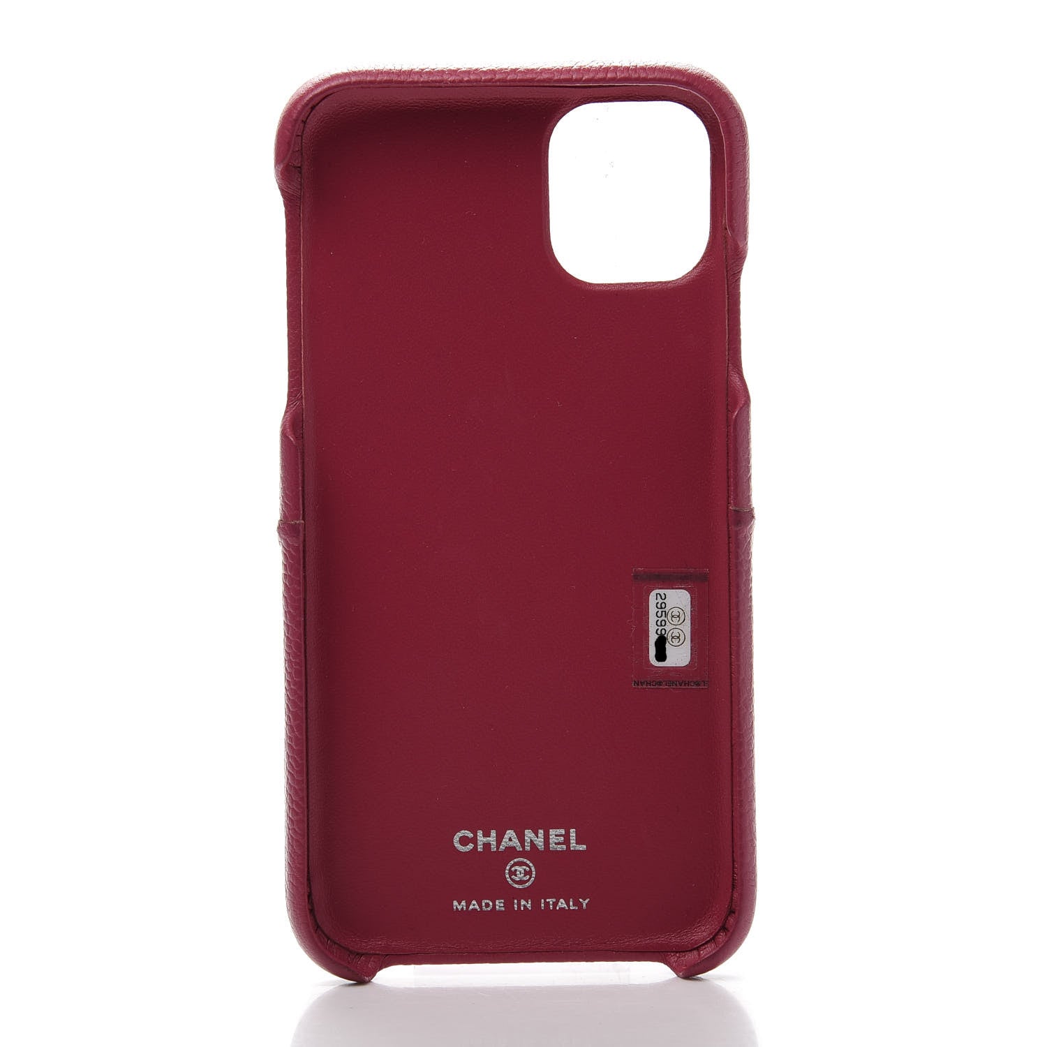 Chanel Caviar Quilted iPhone 11 Tech Case Dark Pink 3 of 9
