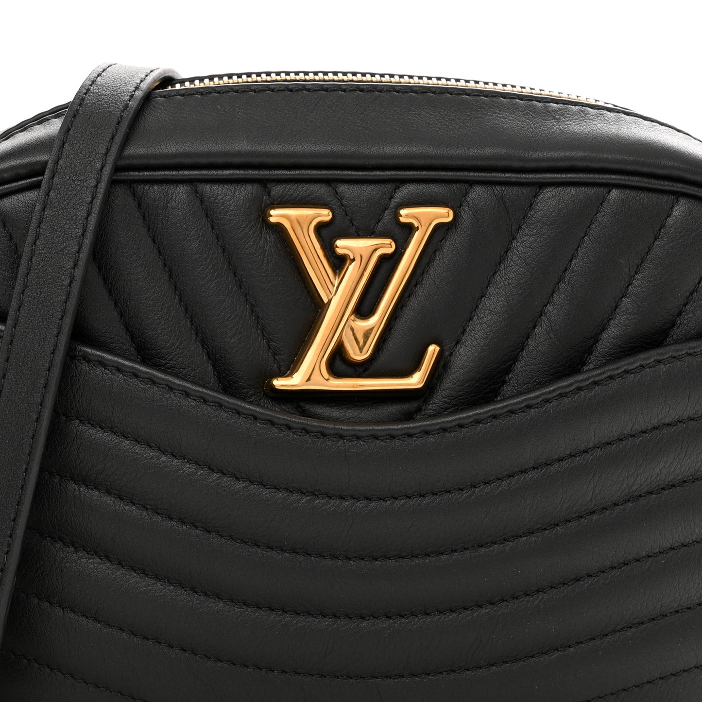 Calfskin New Wave Camera Bag Black