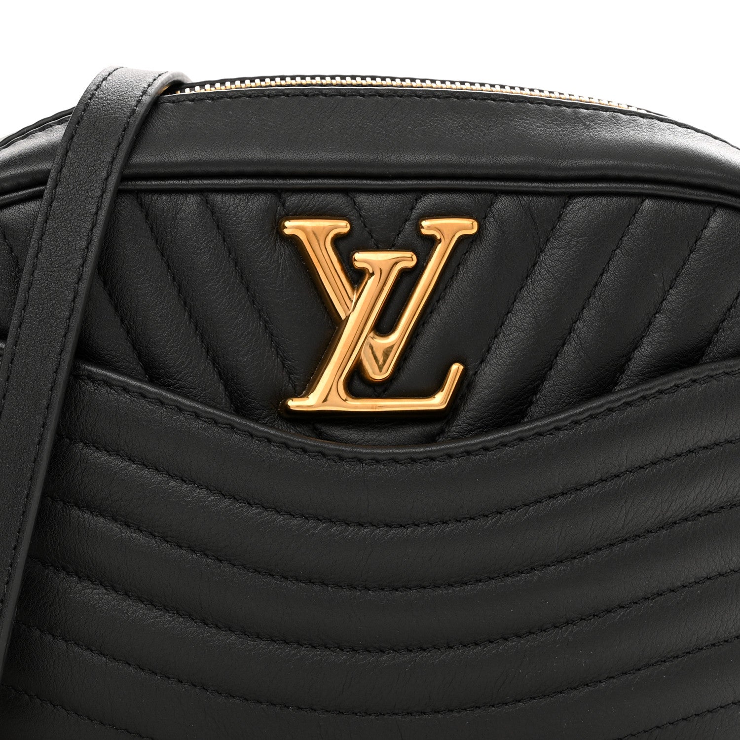 Louis Vuitton Calfskin New Wave Camera Bag Black 7 of 10