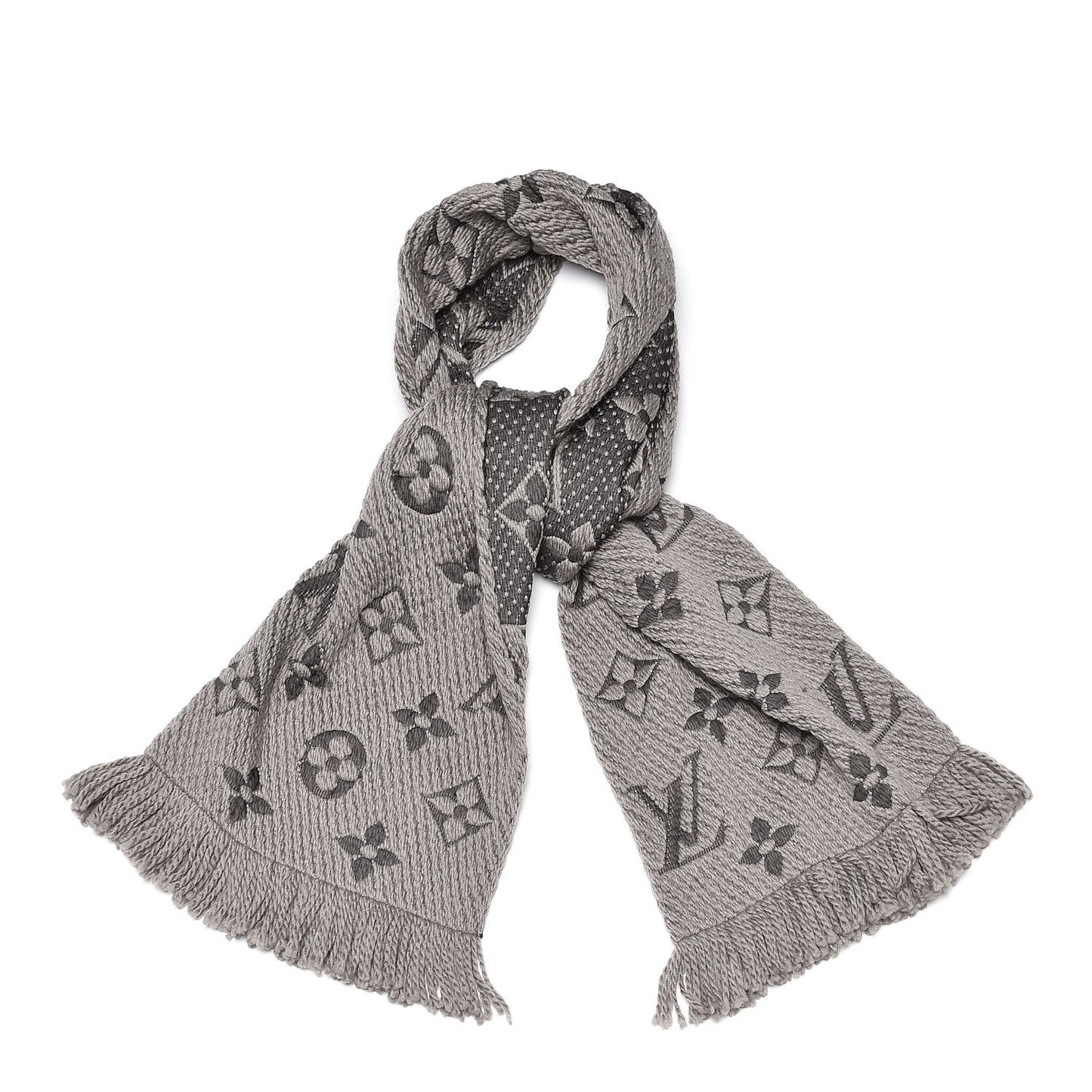 Wool Silk Logomania Scarf Verone