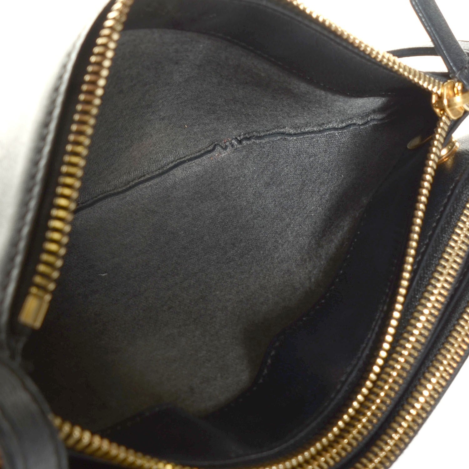 Celine Lambskin Small Trio Crossbody Bag Black 5 of 7