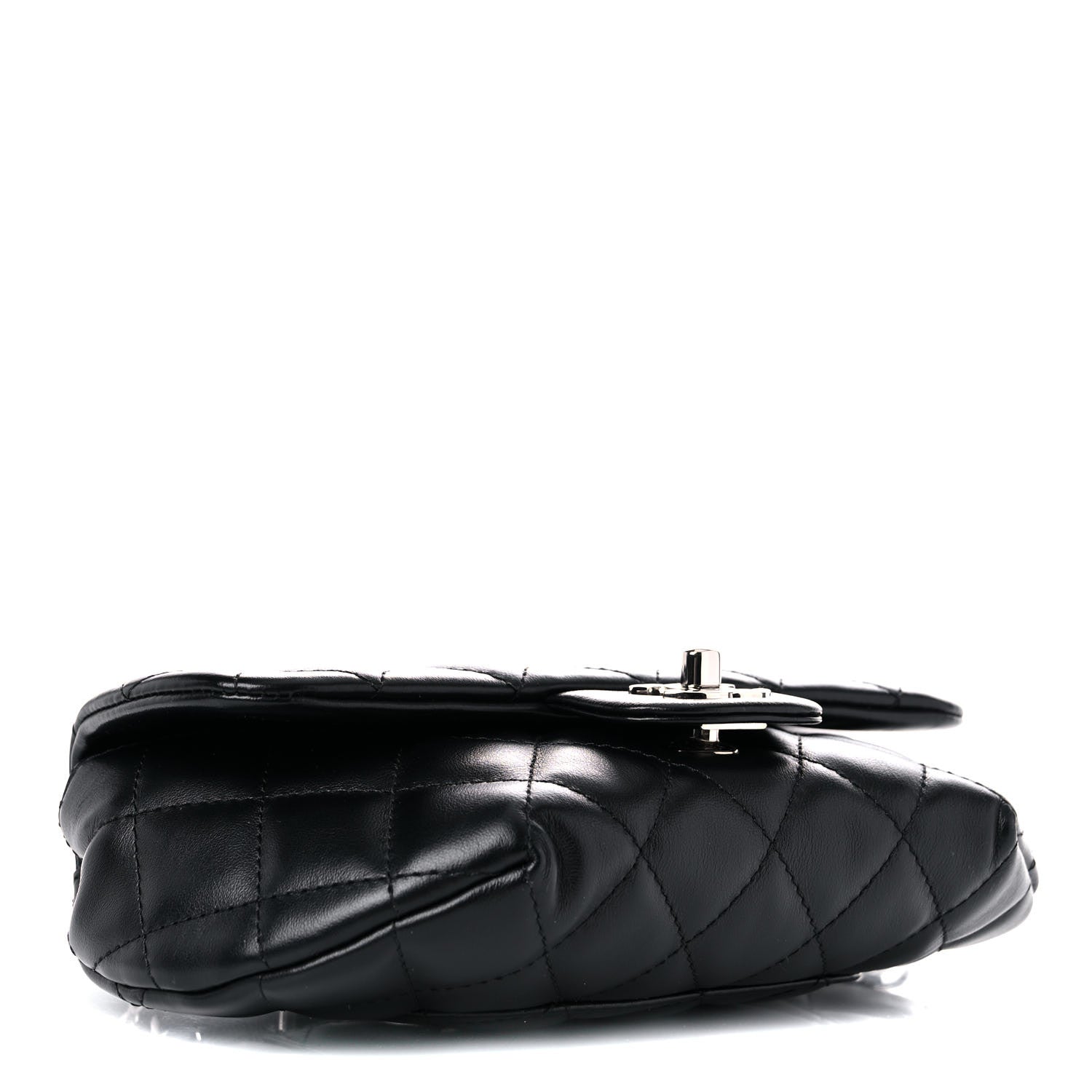 Chanel Calfskin Quilted CC Uniform Flap Belt Bag Black 3 of 10