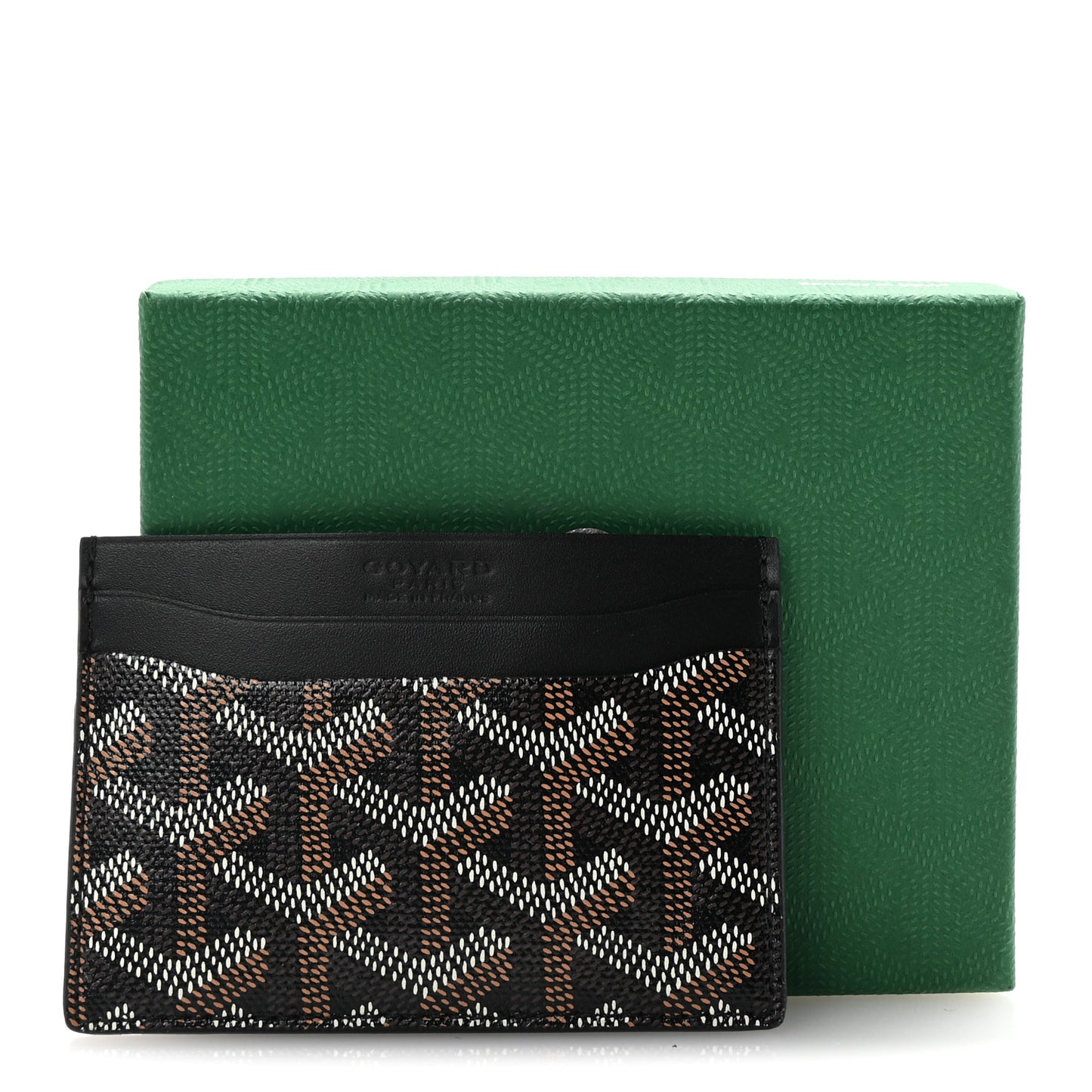 Goyardine Saint Sulpice Card Holder Black