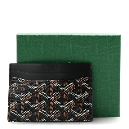 Goyard Goyardine Saint Sulpice Card Holder Black 7 of 7