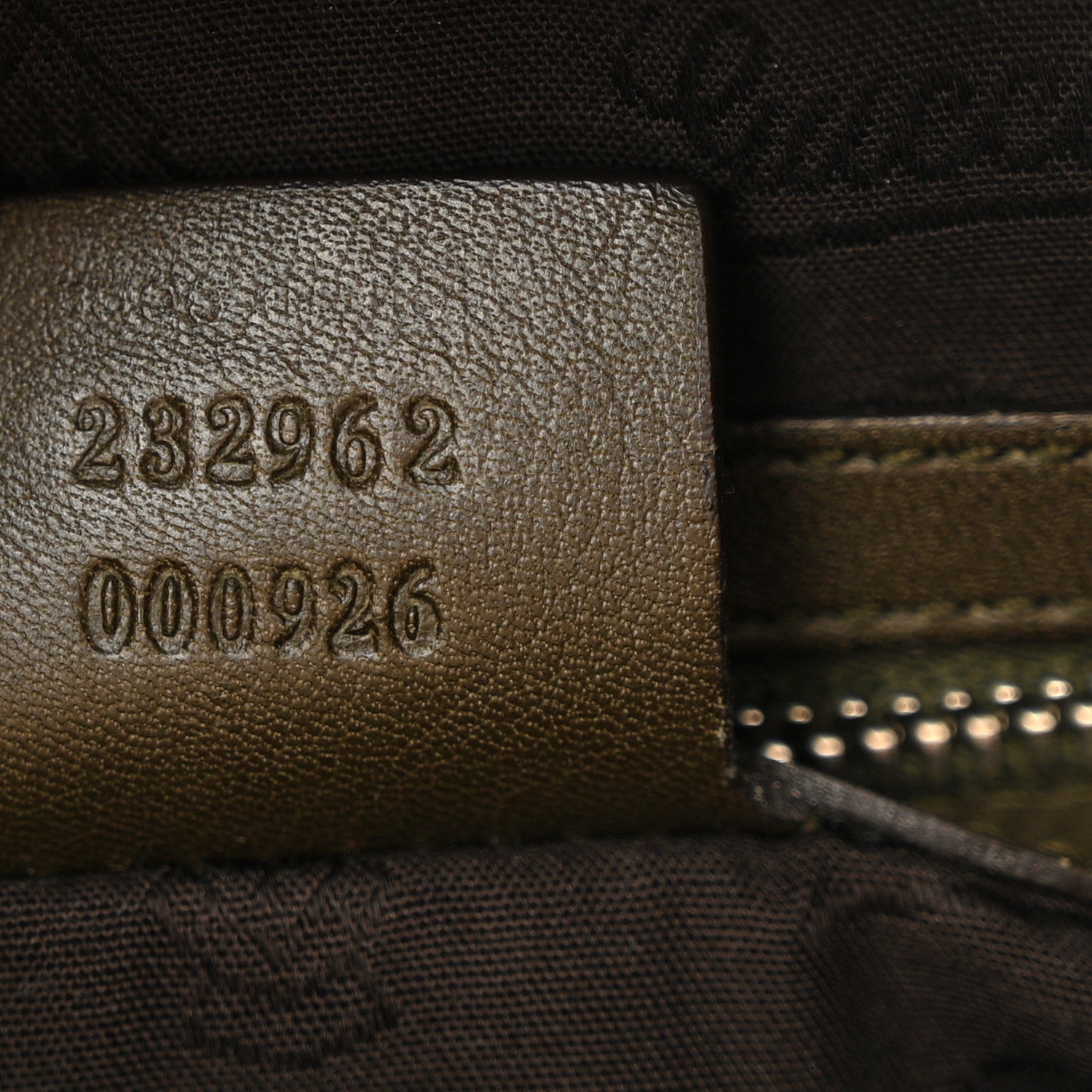 Gucci Guccissima Medium GG Twins Hobo Olive Green 7 of 18