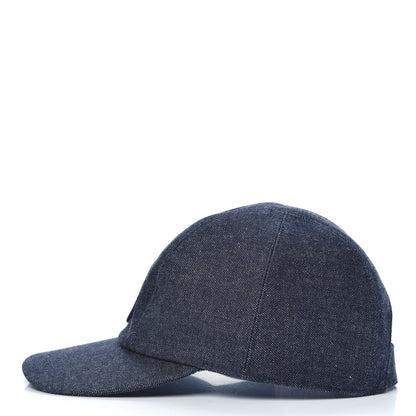 Hermes Denim Cotton Anchor Hat 58 Blue 3 of 7