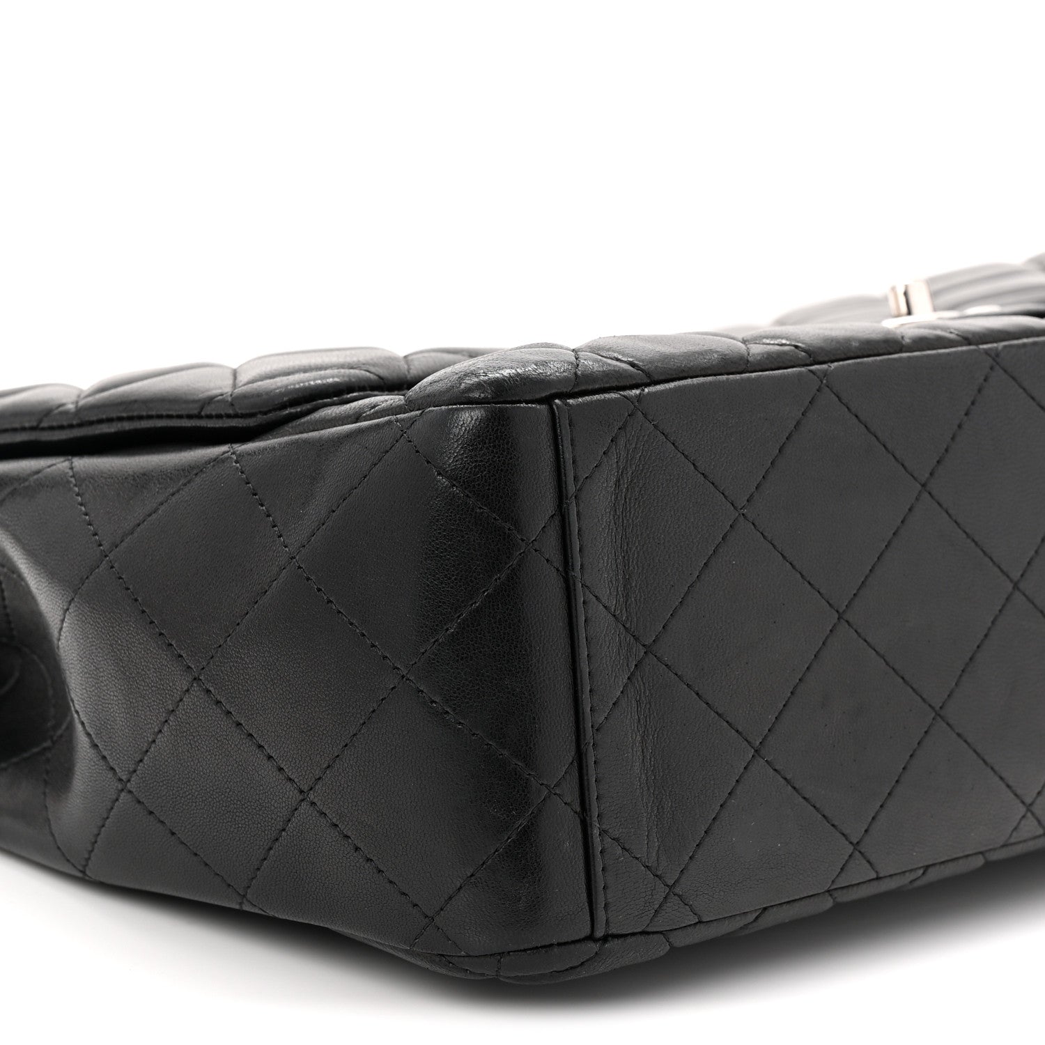 Chanel Lambskin Quilted Maxi Single Flap Black 9 of 10