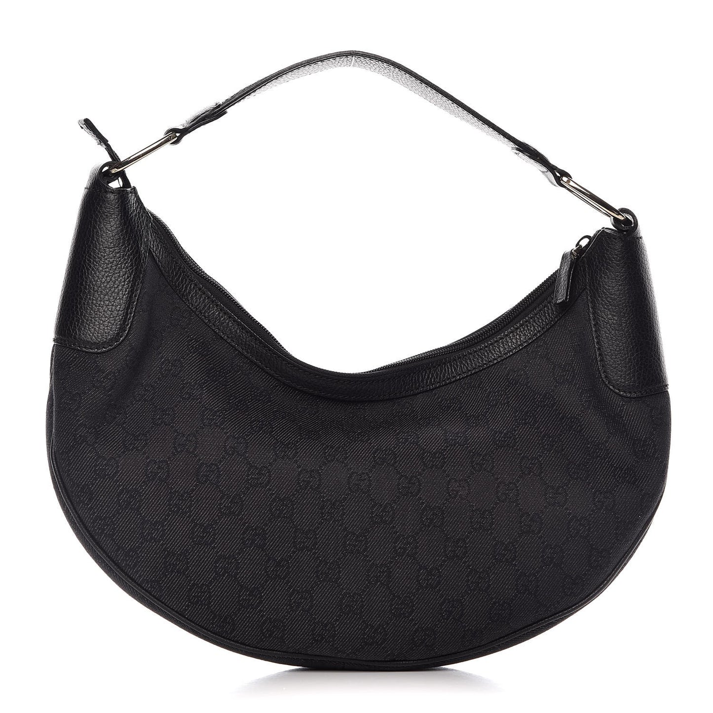Monogram Half Moon Hobo Black