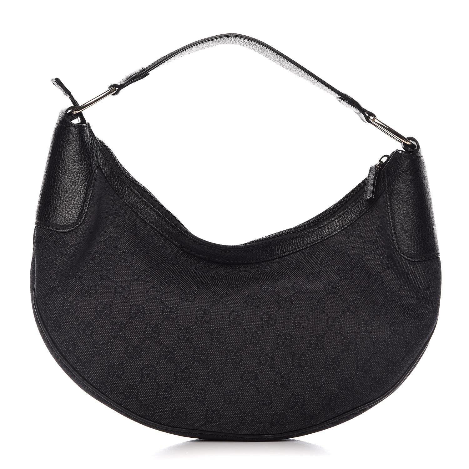 Gucci Monogram Half Moon Hobo Black 1 of 7