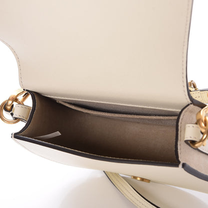 Chloe Calfskin Suede Small Nile Bracelet Bag Off White 5 of 8