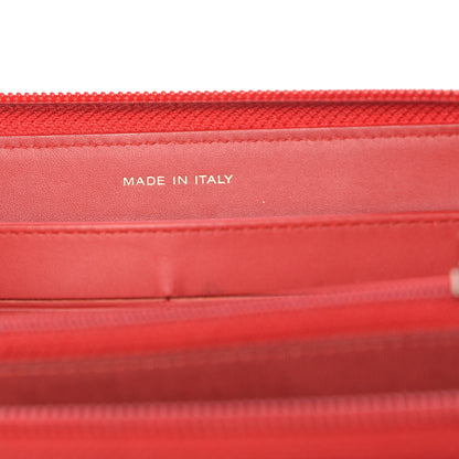 Chanel Caviar Large Timeless CC Zip Around Wallet Red 7 of 13