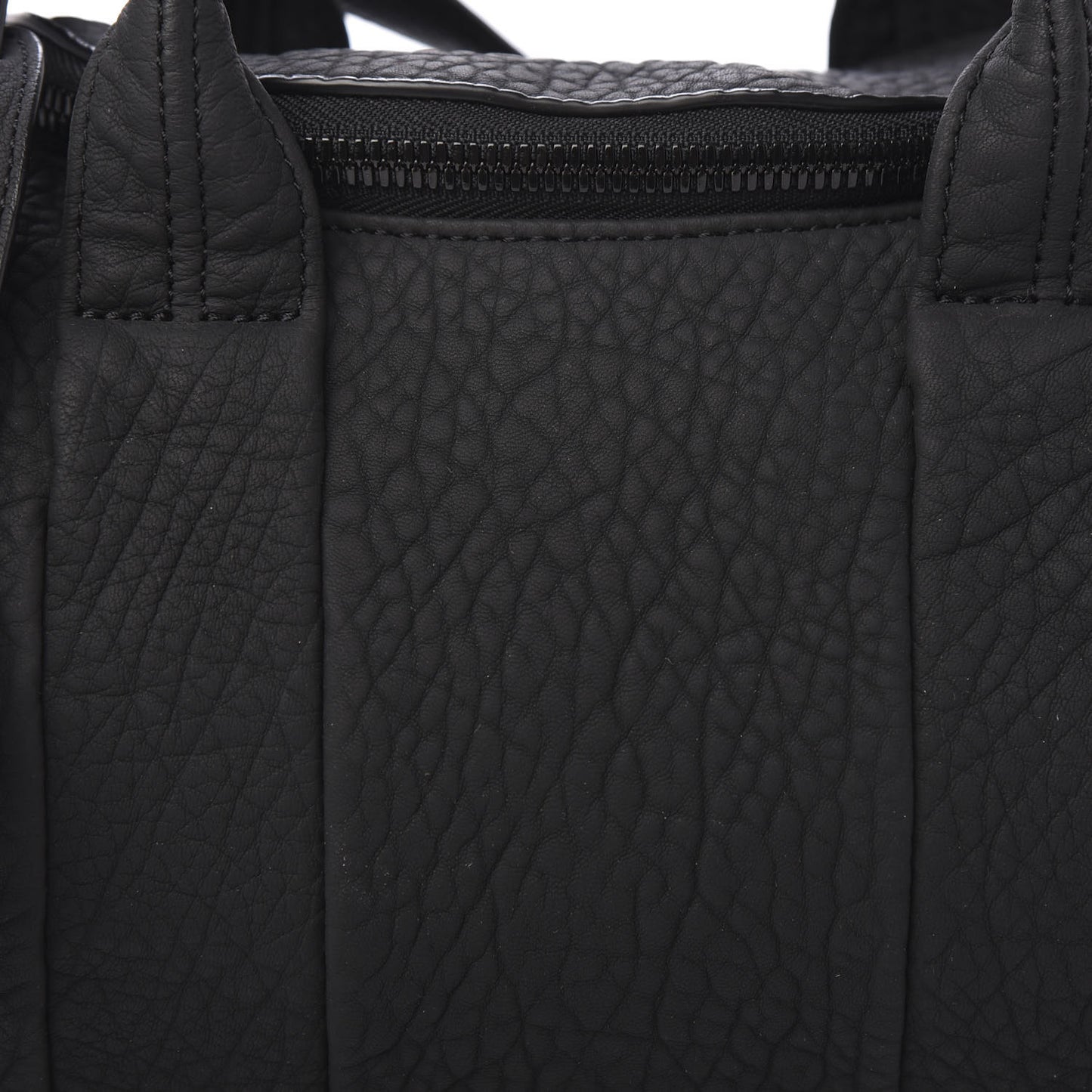 Pebbled Lambskin Rockie Black Iridescent Hardware