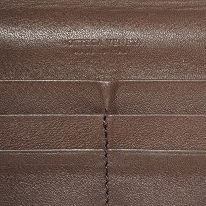Bottega Veneta Nappa Intrecciato Double Zip Clutch Wallet Ebano 7 of 9