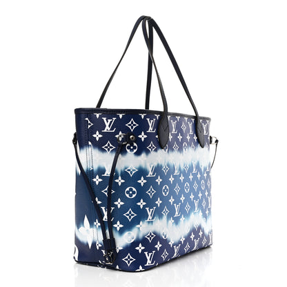Louis Vuitton Monogram Escale Neverfull MM Blue 4 of 11