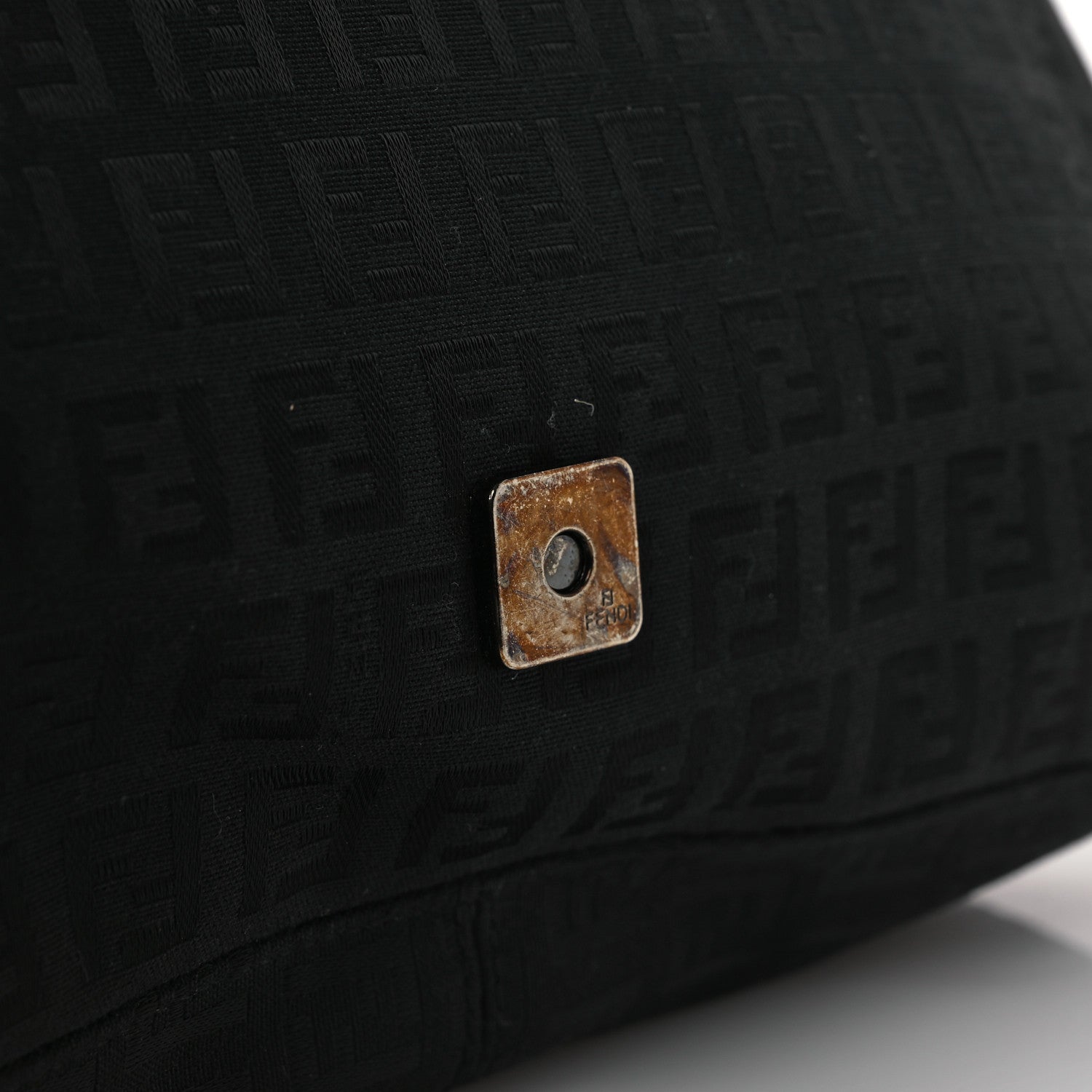 Fendi Zucchino Mama Baguette Black 20 of 23
