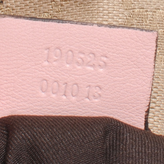 Monogram Medium D Gold Ring Hobo Pink