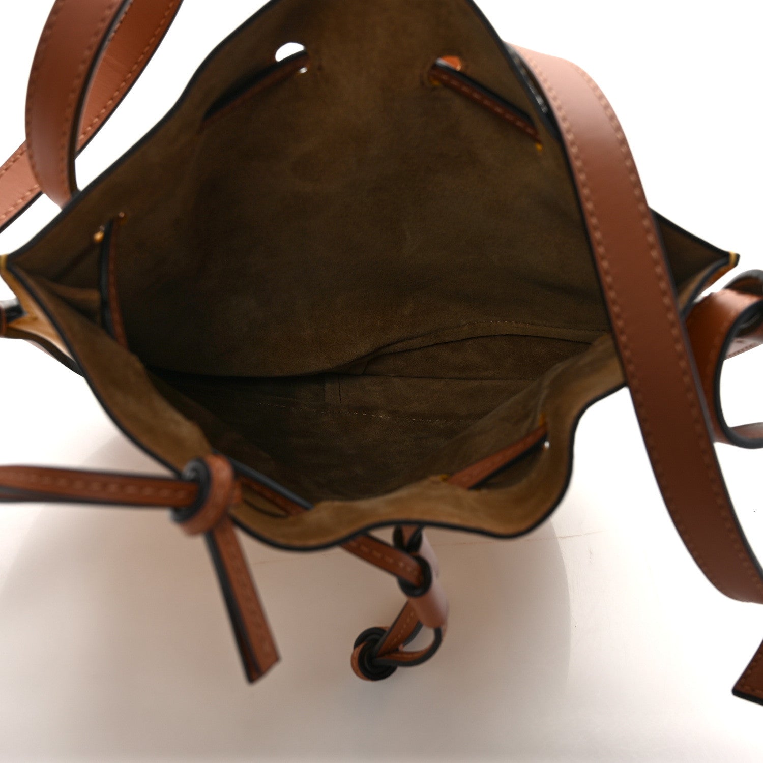 Loewe Nappa Colorblock Horseshoe Bag Yellow Tan 5 of 8