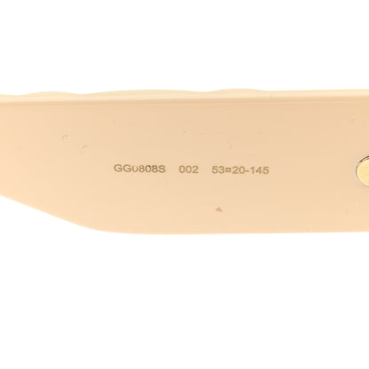 Gucci Acetate GG Butterfly Sunglasses GG0808S Ivory 5 of 8