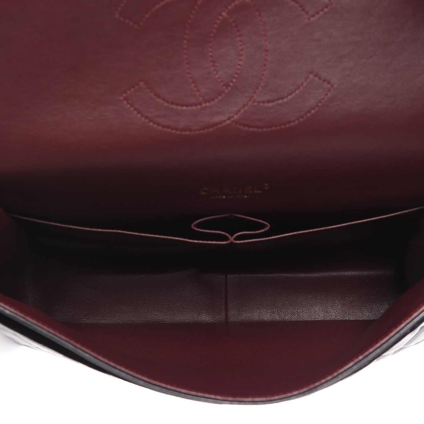 Lambskin Quilted Maxi Double Flap Black