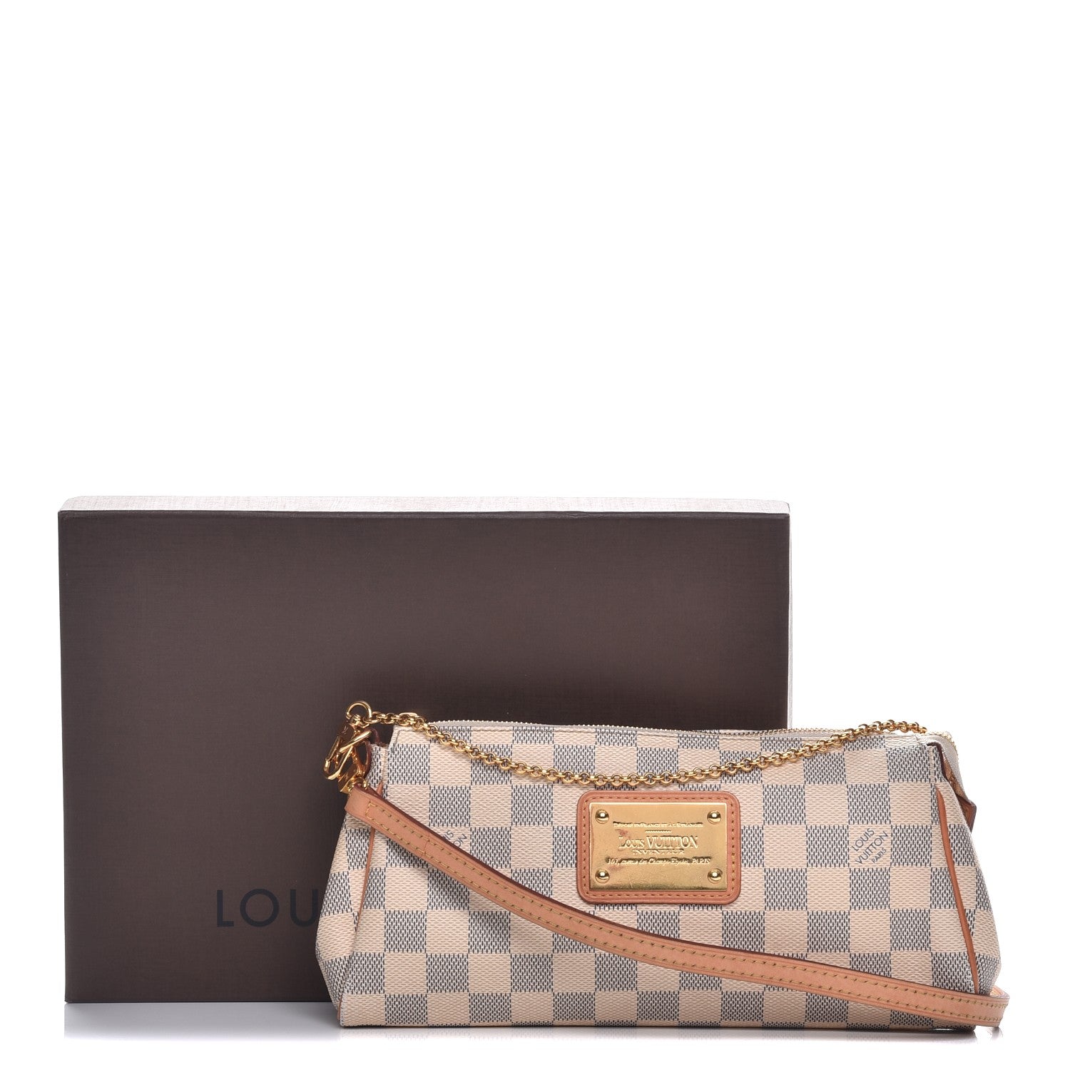 Louis Vuitton Damier Azur Eva Clutch 9 of 9