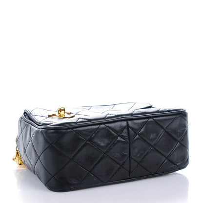 Chanel Lambskin Quilted Tassel Camera Case Black 4 of 8