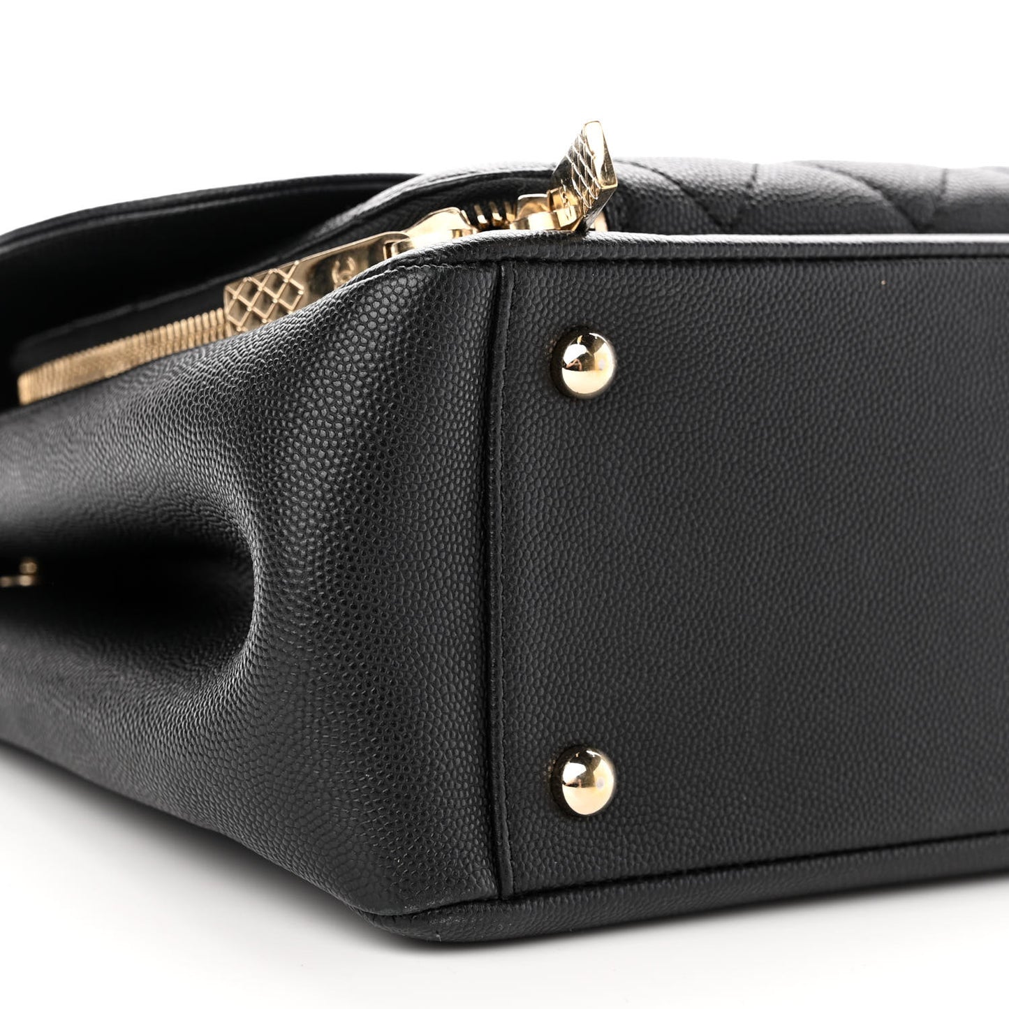 Caviar Quilted Large Business Affinity Flap Black