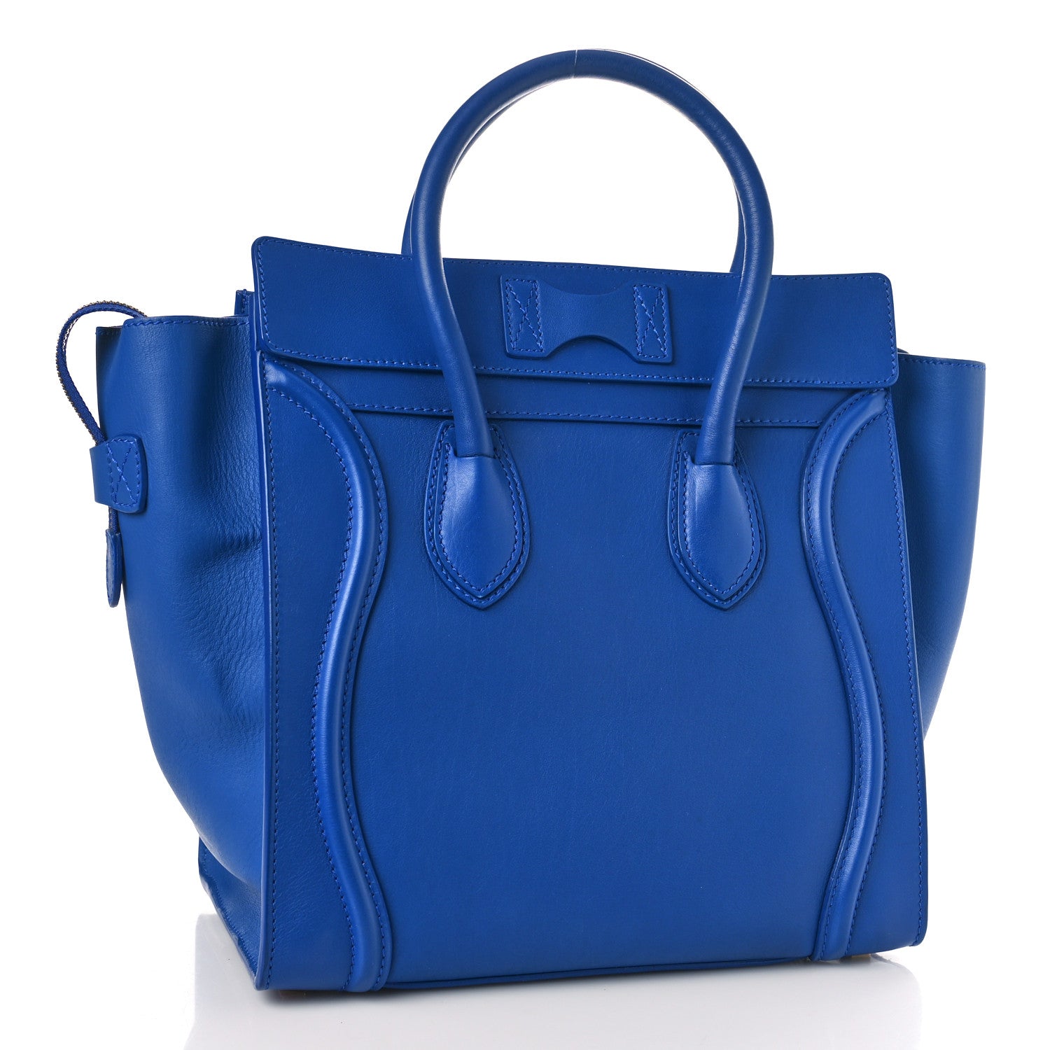 Celine Smooth Calfskin Mini Luggage Royal Blue 3 of 12
