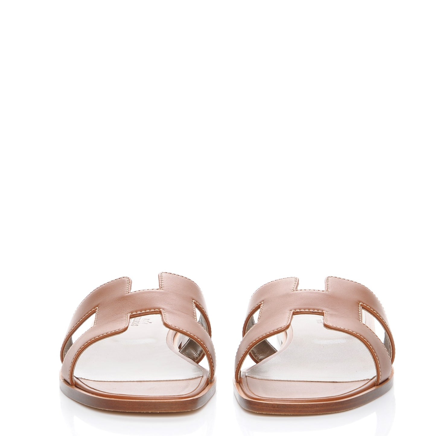 Box Calfskin Oran Sandals 40.5 Gold