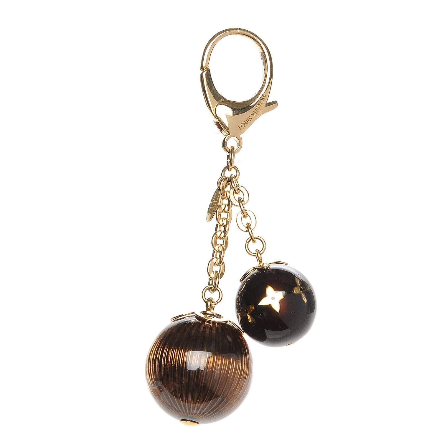 Louis Vuitton Fleur Ball Bag Charm Brown 1 of 4