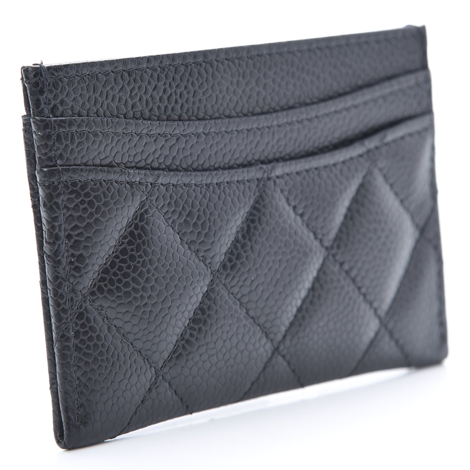 Chanel Caviar Quilted Card Holder Black 3 of 9