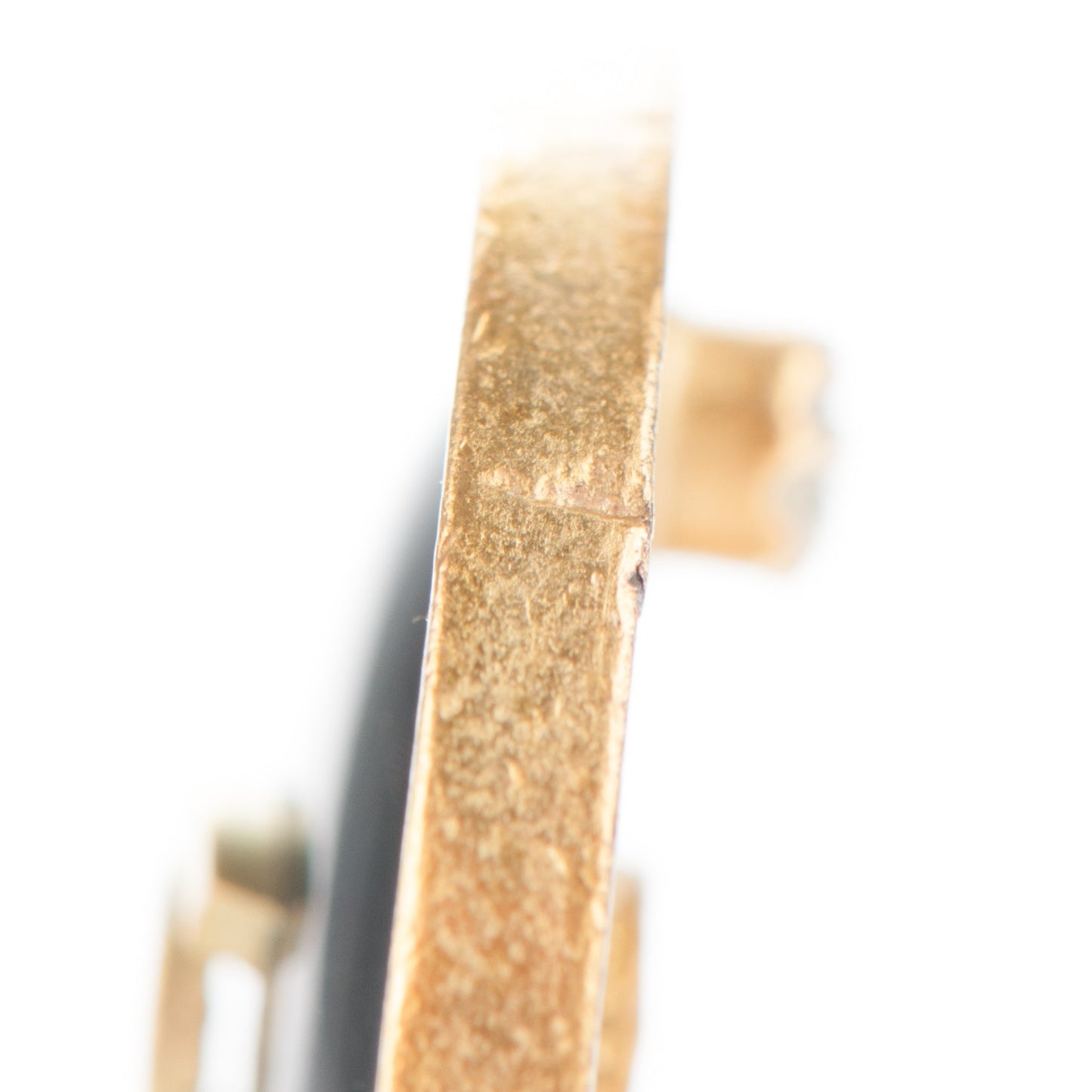 CC Clip On Earrings Black Gold