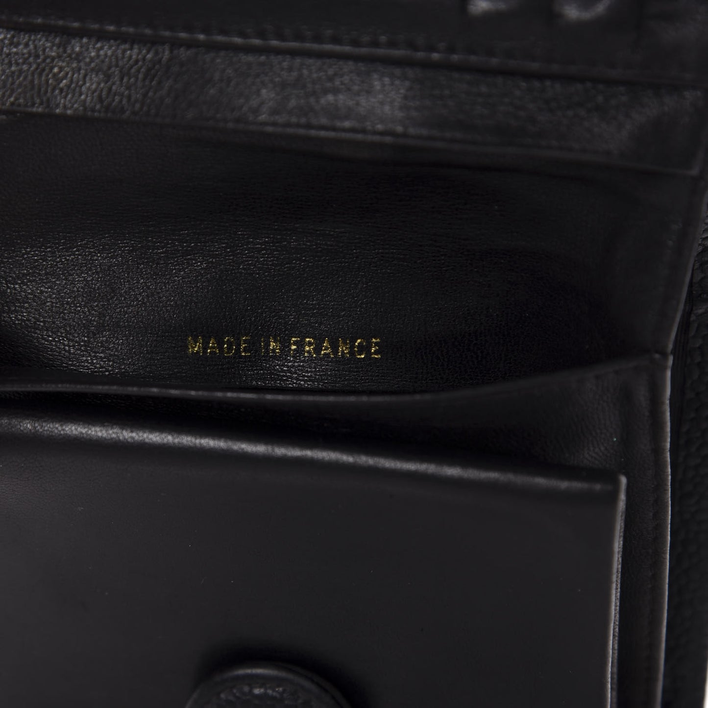 Caviar Timeless CC Compact French Wallet Black