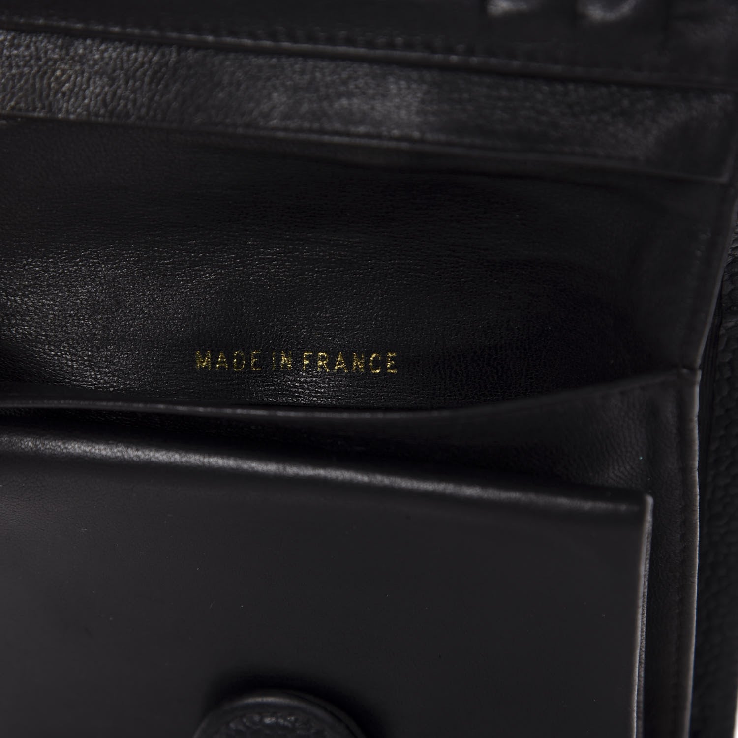 Chanel Caviar Timeless CC Compact French Wallet Black 9 of 11